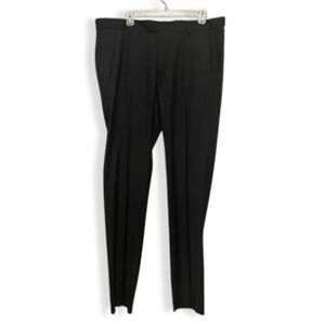 Soul Of London Dress Pants Flat Front Design Zip Closure Black Men's US 39 NWOT